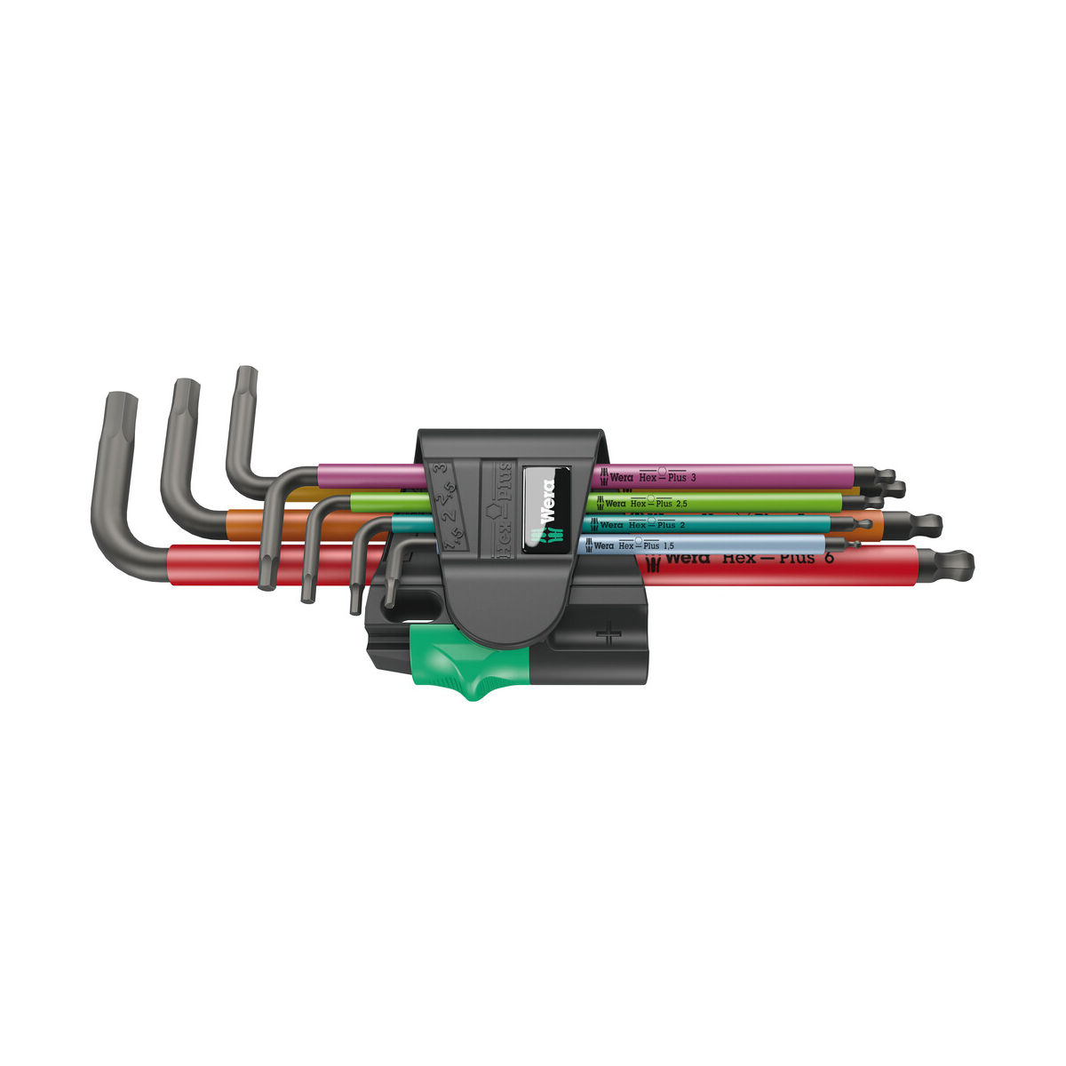 950/7 Hex-Plus Multicolour Magnet 1 Winkelschlüsselsatz, metrisch, BlackLaser, 7-teilig