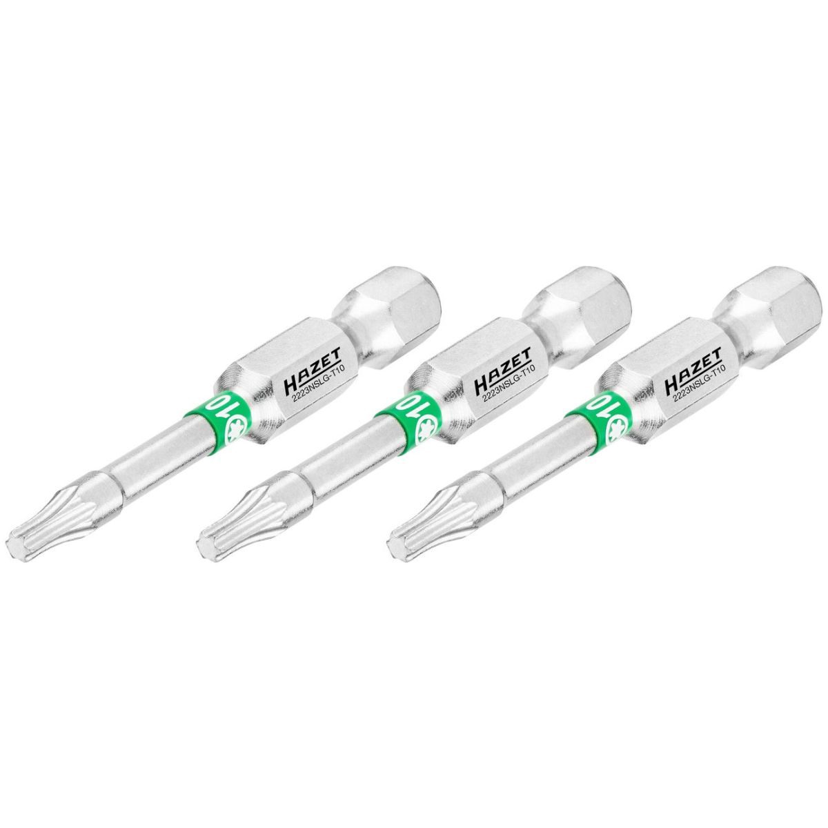 Bit ∙ 1/4 Zoll (6,3 mm) Sechskant massiv ∙ Innen TORX® Profil ∙ 3-teilig ∙ SW T10