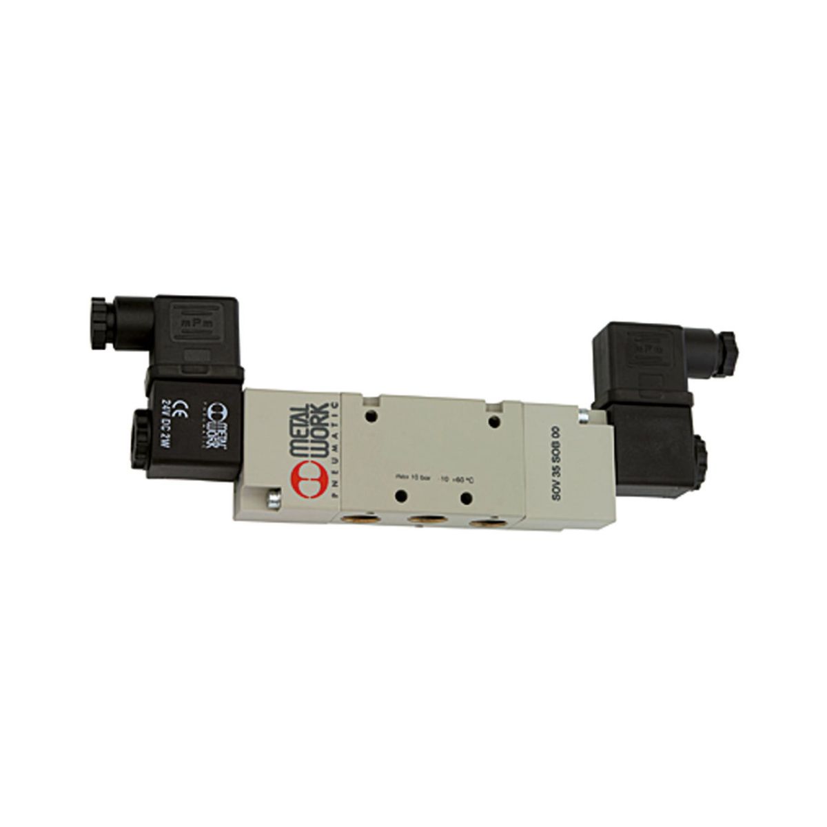 5/2-Wegeventil, elektropneumatisch, bistabil, G 3/8, 24 V AC