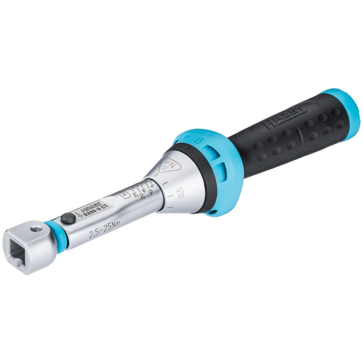 Drehmomentschlüssel ∙ Drehmomentbereich min-max: 2.5 – 25 Nm ∙ Genauigkeit: 3% ∙ 9 x 12 mm Einsteck-Vierkant hohl ∙ Länge: 218 mm