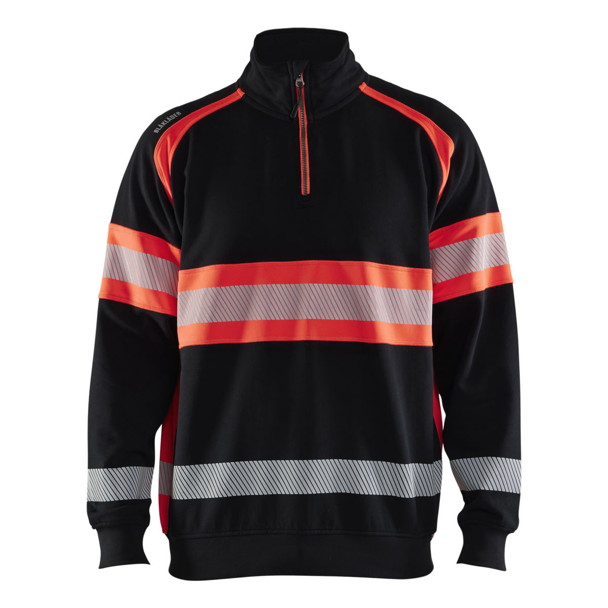 High Vis Sweater Schwarz/High Vis Rot XXXL, schwarz / high vis rot
