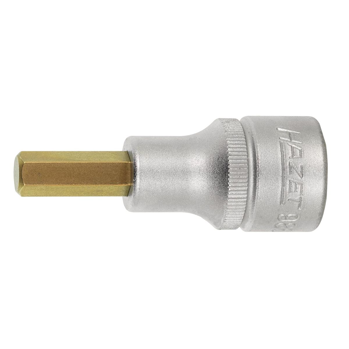 6-kant-Schraubendreher-Einsatz, 1/2 Zoll TiN-beschichtet, Sechskant: 4mm