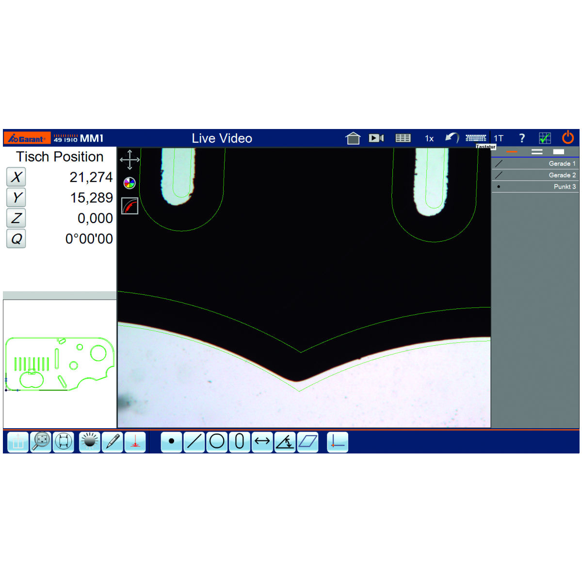 Software-Option für MM1, Typ: DXF