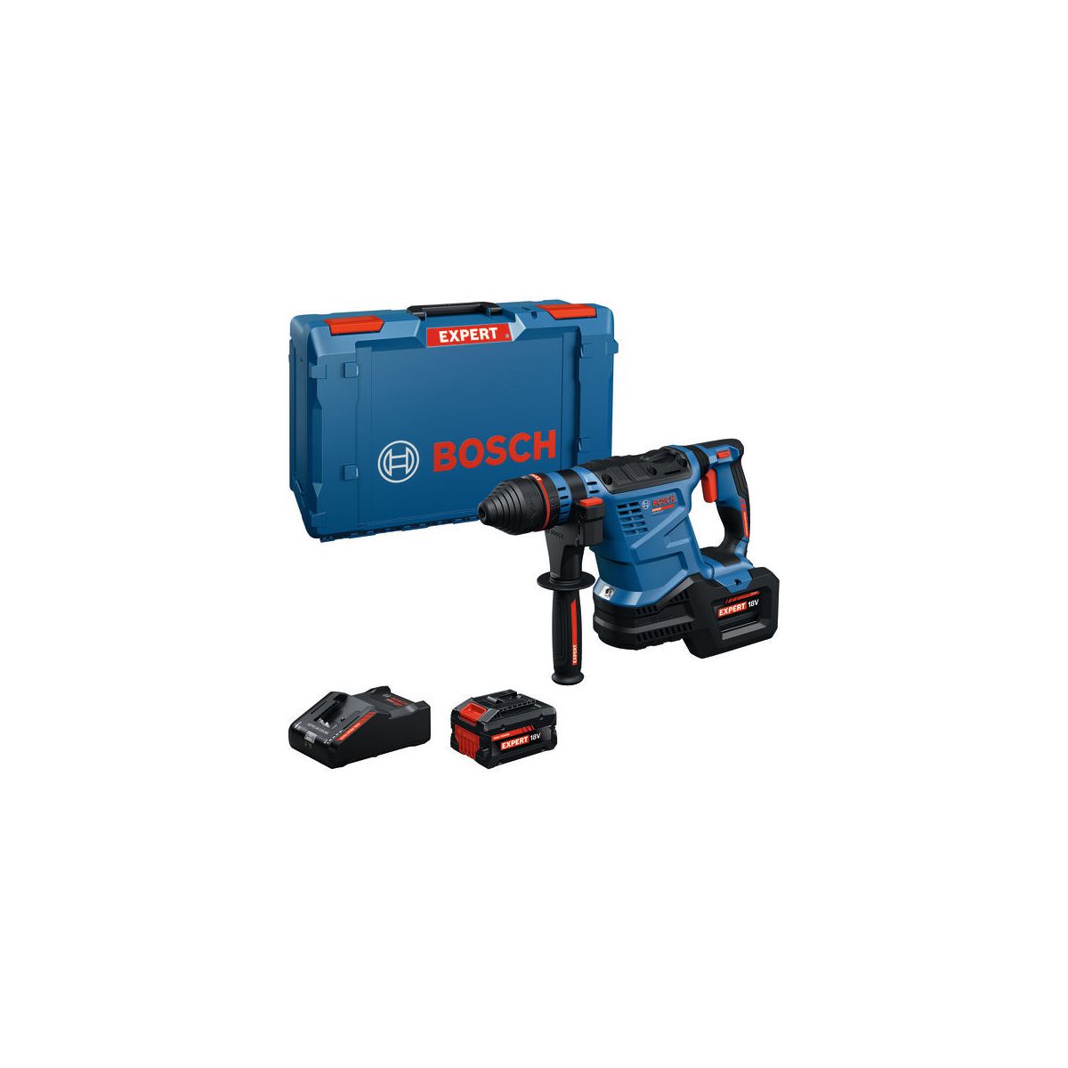Akku-Bohrhammer mit SDS plus EXBH18V-32F, 2 x EXBA18V-80, XL-BOXX