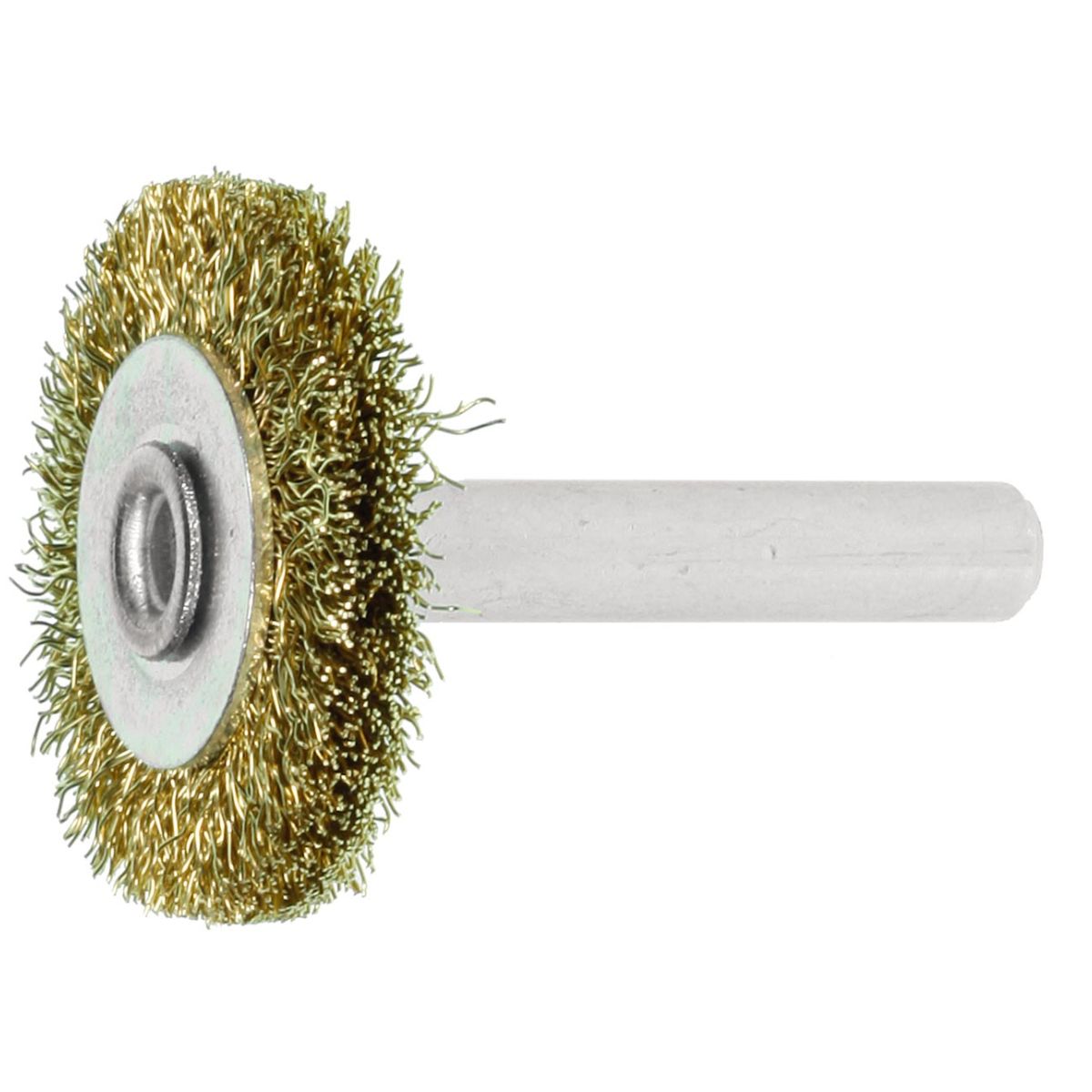 Schaft-Rundbürste Messingdraht 0,20 mm, Bürsten-⌀ D 1 ×Besatzbreite L 1 : 30X6mm