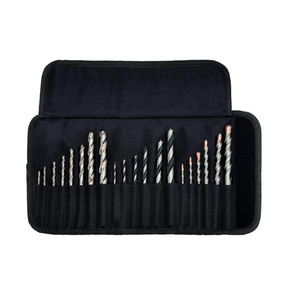 Bohrersortiment-Rolltasche SP, 20-teilig