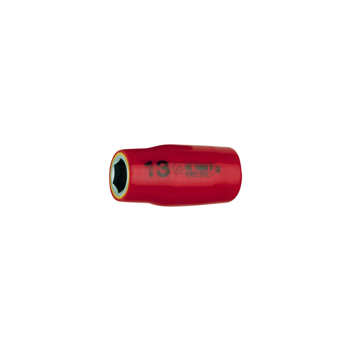 6-kant-Einsatz 3/8 Zoll VDE-vollisoliert, Schlüsselweite: 10mm