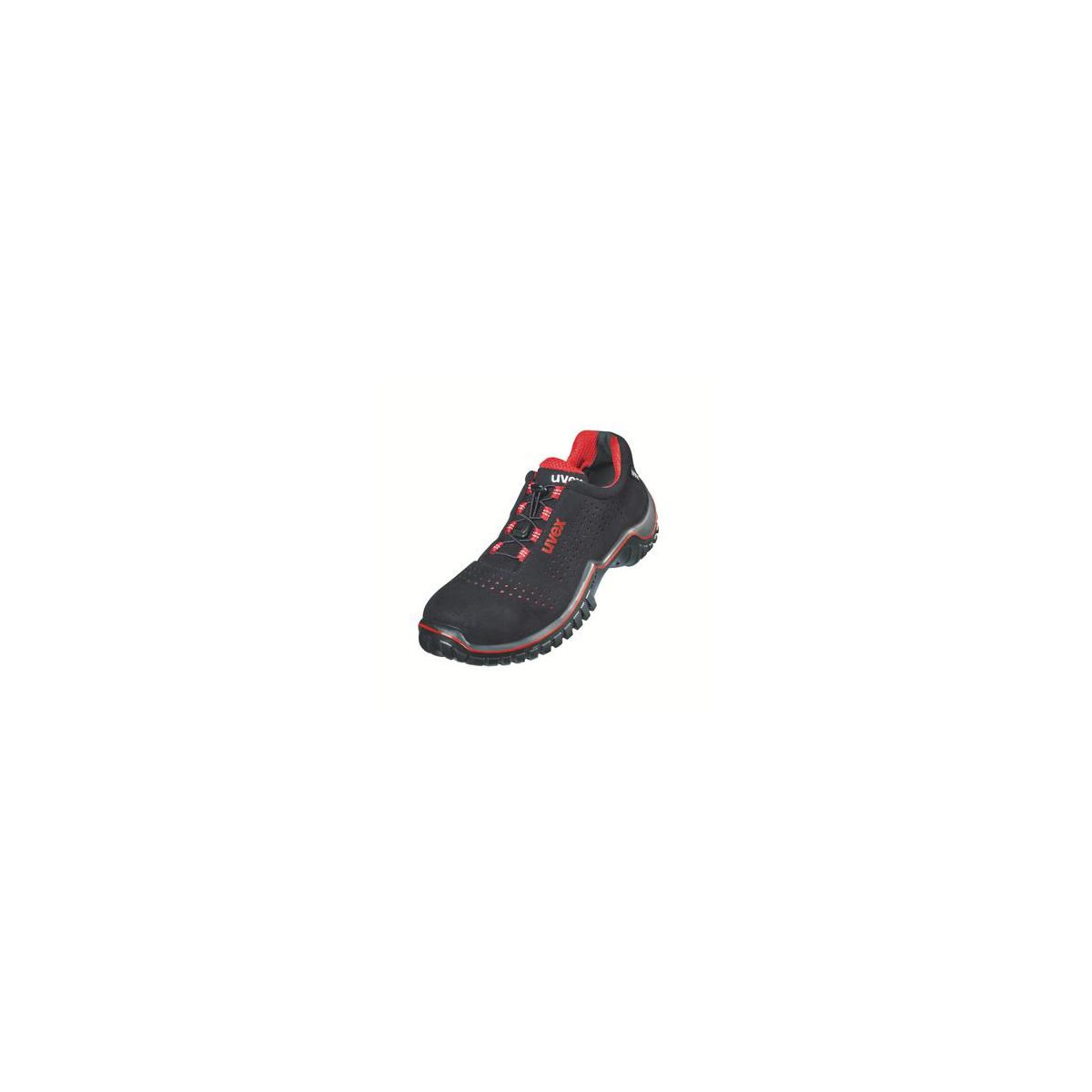 uvex motion style Halbschuhe S1 schwarz/rot Weite 11 Größe 40