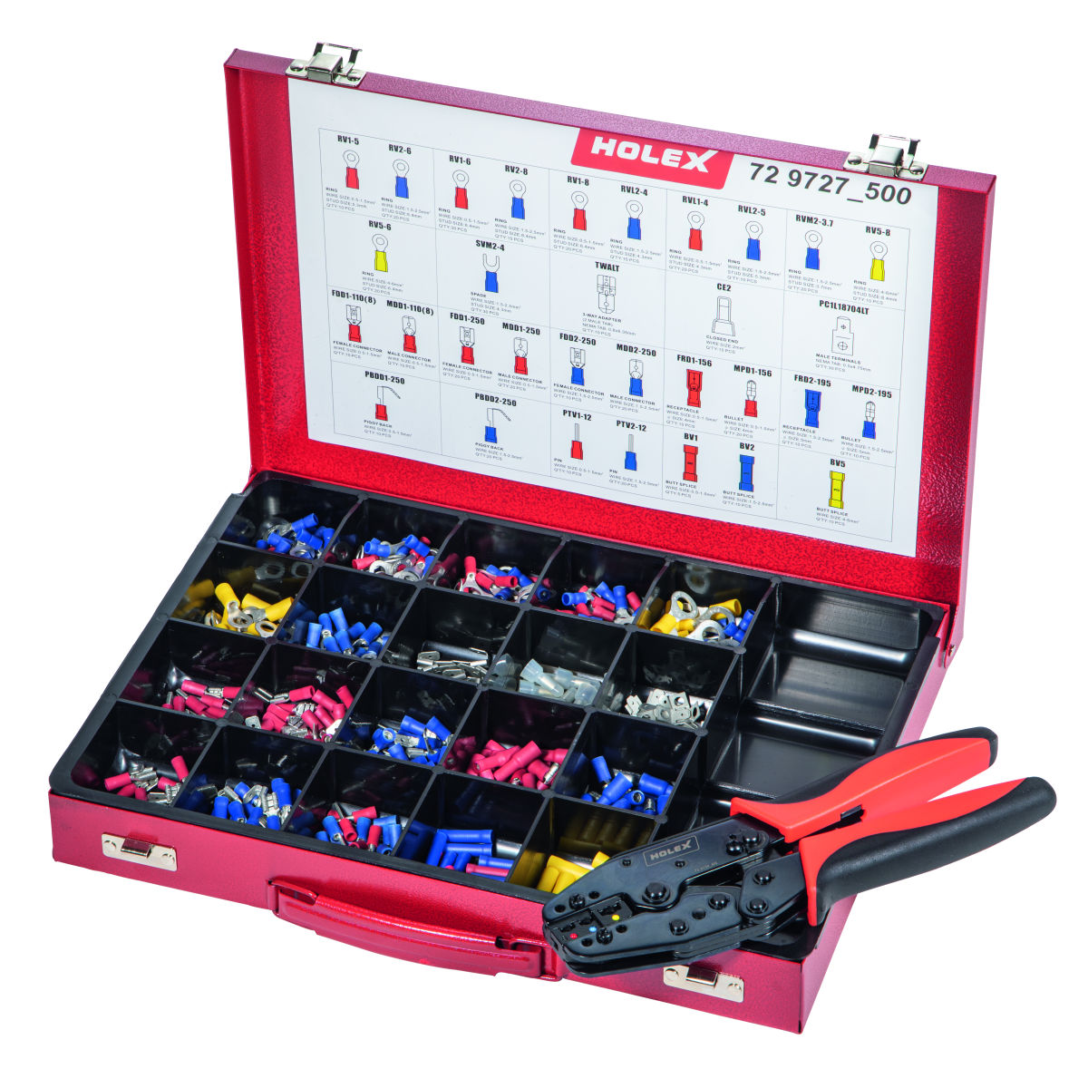 Crimp-Set Kabelschuhe, Stecker und Verbinder inklusive Crimpzange