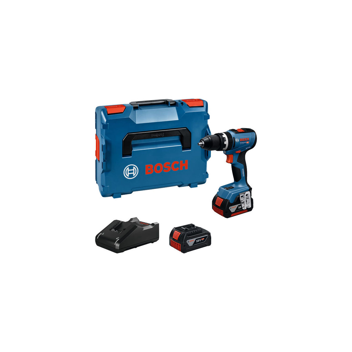 Akku-Schlagbohrschauber GSB 18V-65, 2 x Akku GBA 18V 5.0Ah, L-BOXX136N