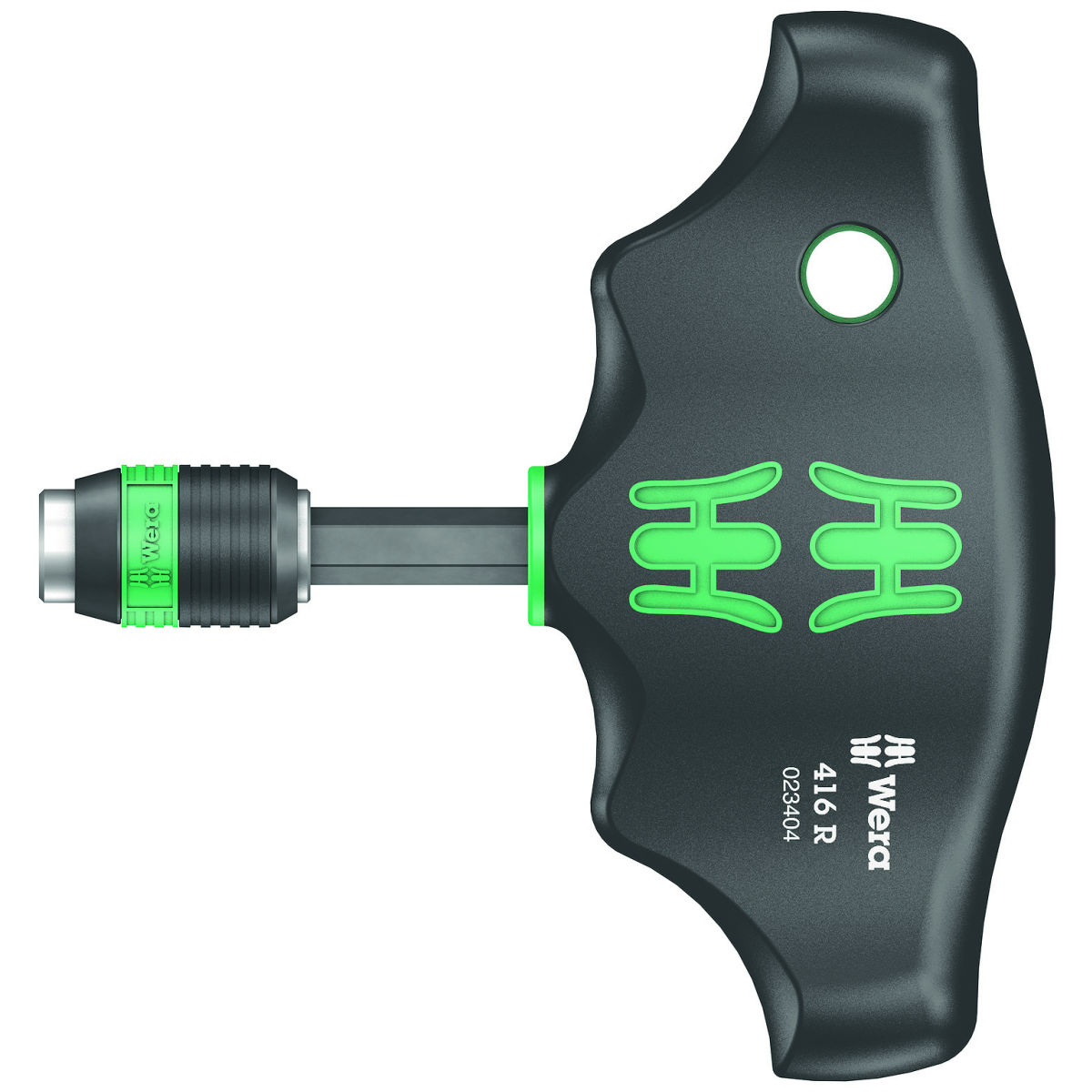 Kraftform-Quergriffhalter für 1/4 Zoll Bits mit Schnellwechselfutter, Sechskant-Aufnahme: 6,3mm