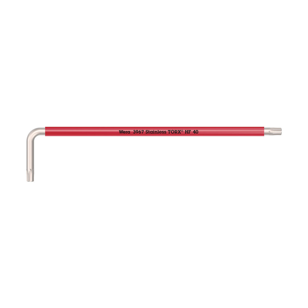 3967 SXL HF TORX® Winkelschlüssel Multicolour mit Haltefunktion, lang, Edelstahl, TX 40 x 224 mm