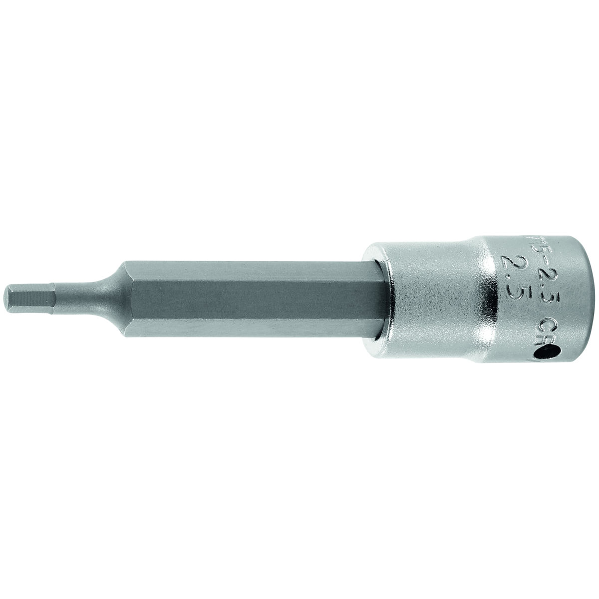 6-kant-Schraubendreher-Einsatz, 1/4 Zoll lang, Sechskant: 2,5mm