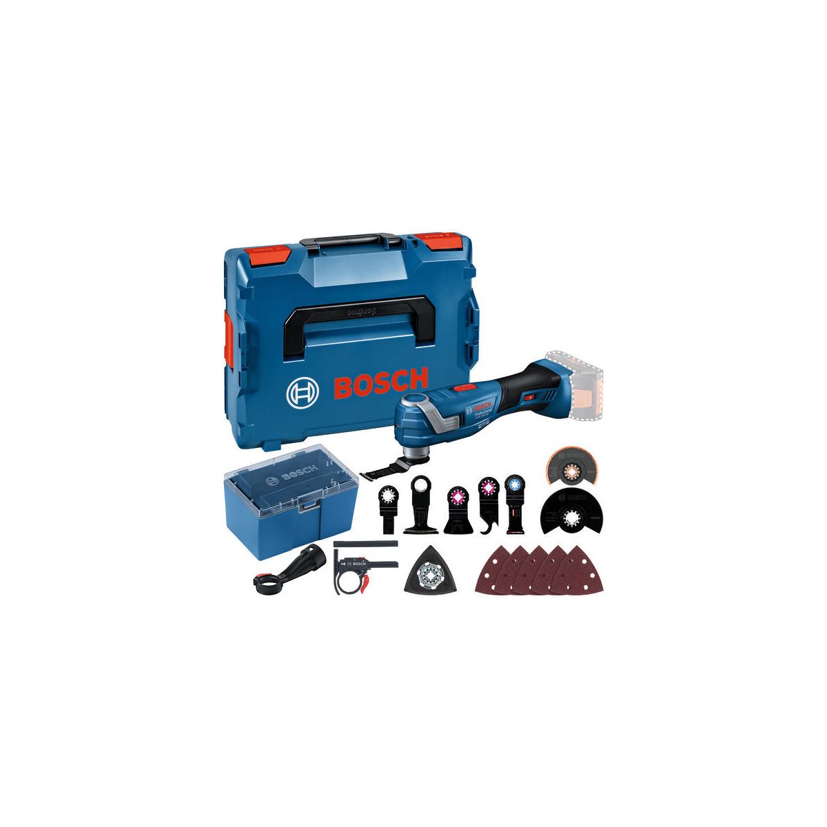 Akku-Multi-Cutter GOP 18V-34, Starlock Tauchsägeblätter+diverses Zubehör, L-BOXX