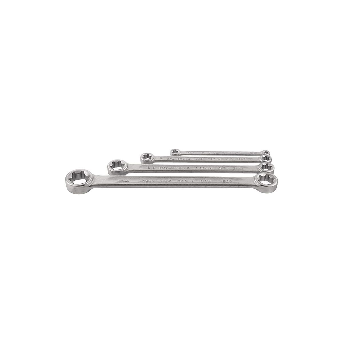 Doppelringschlüssel-Satz, gerade, für Torx®-Schrauben, Anzahl Schlüssel: 4