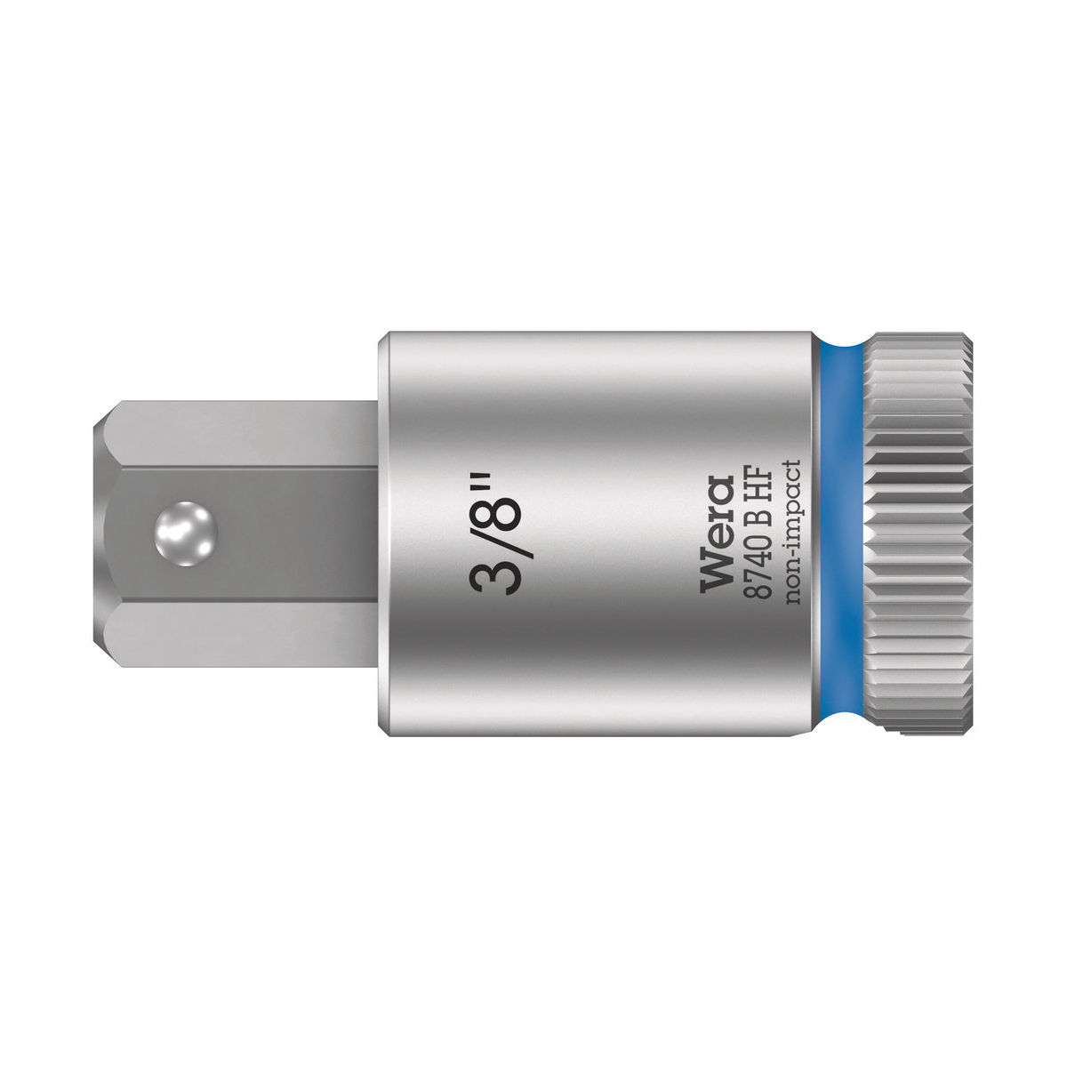 8740 B HF Zyklop Bitnuss mit 3/8″-Antrieb, mit Haltefunktion für Innensechskantschrauben, 3/8″ x 38,5 mm