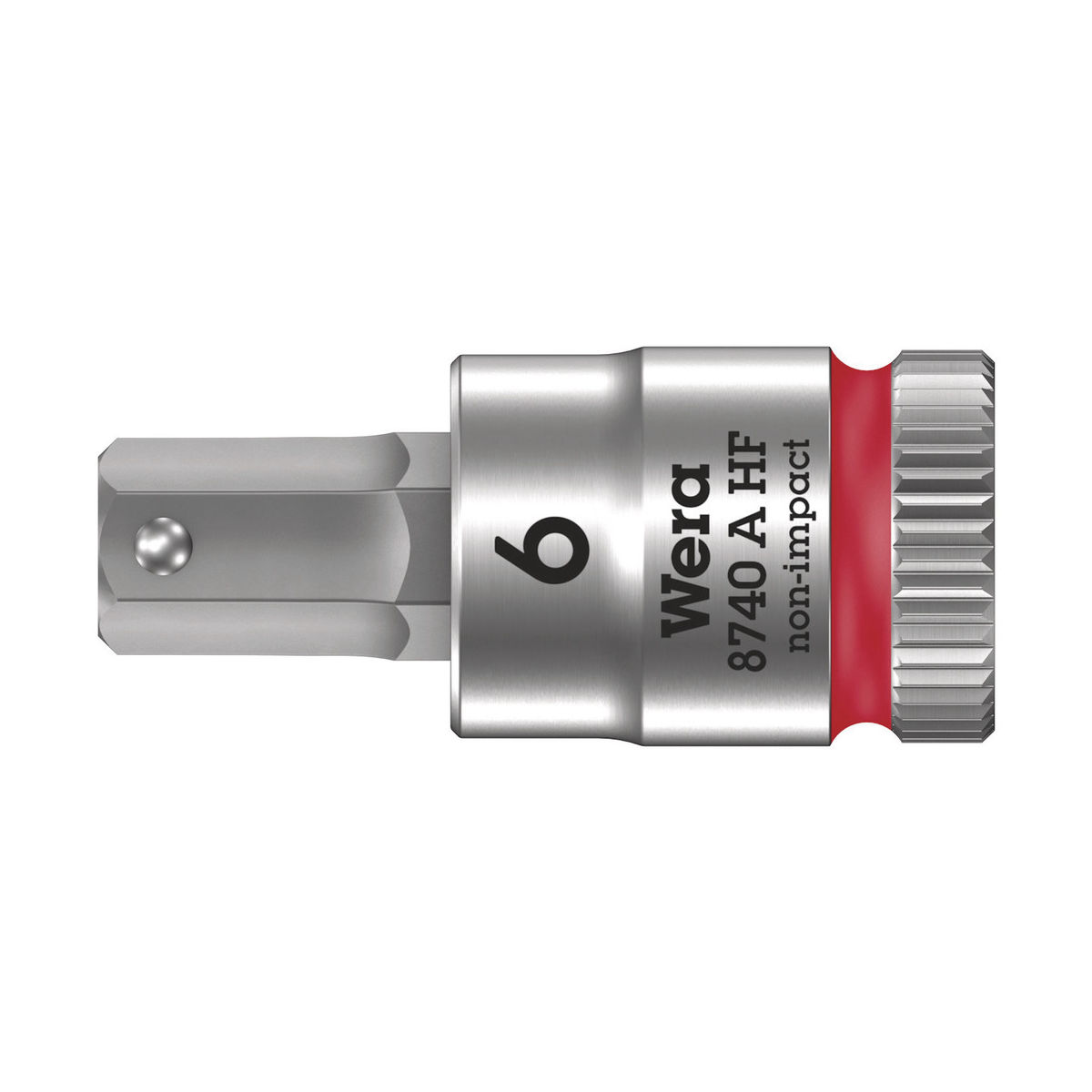 8740 A HF Zyklop Bitnuss mit 1/4″-Antrieb, mit Haltefunktion für Innensechskantschrauben, 6 x 28 mm