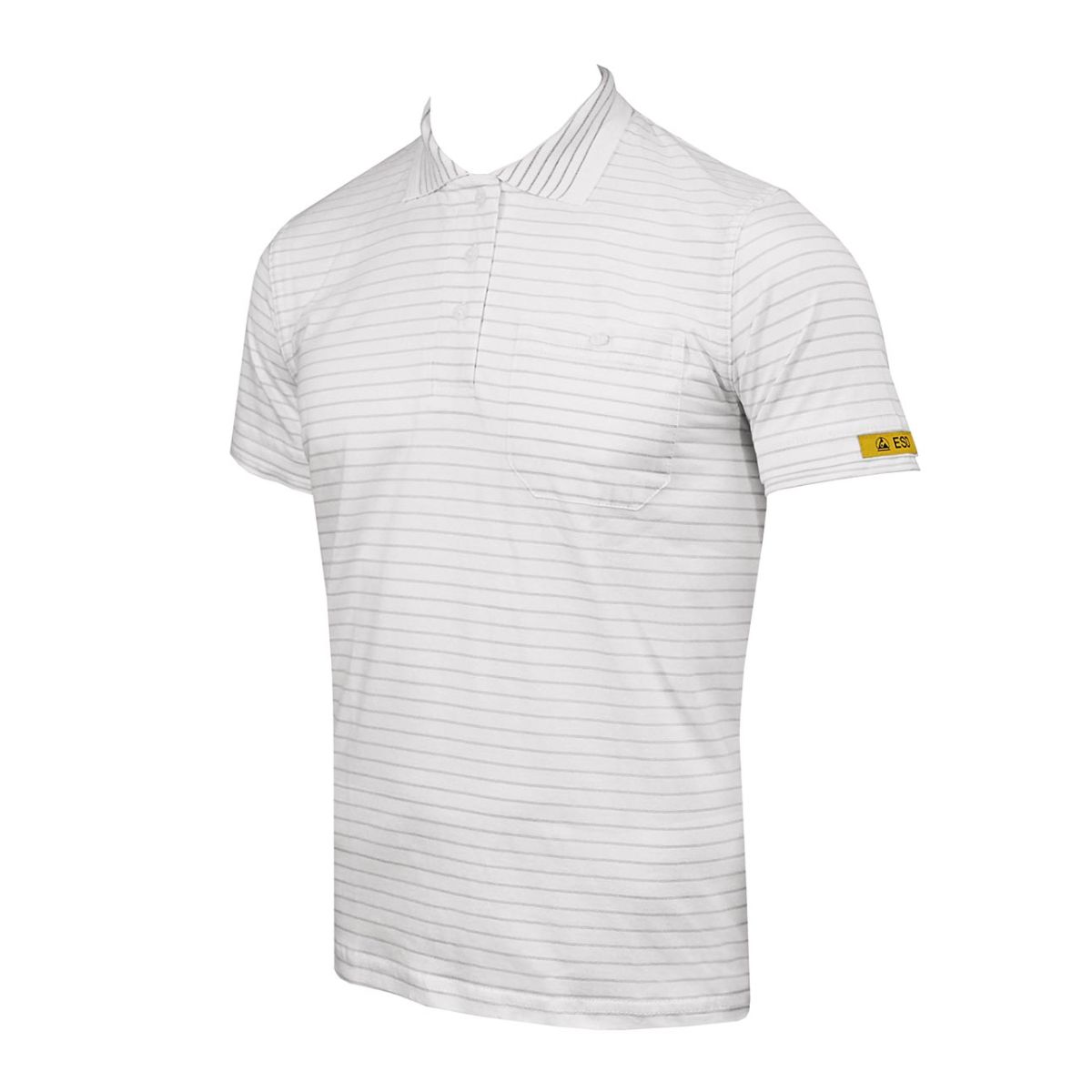 ESD Damen Polo-Shirt CONDUCTEX® Cotton Knit, weiß, Größe: XS