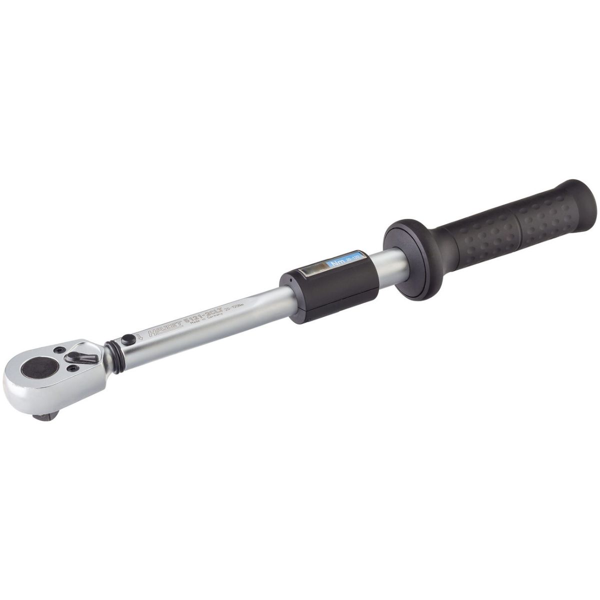 Drehmomentschlüssel mit DAkkS-Kalibrierschein ∙ Drehmomentbereich min-max: 20 – 120 Nm ∙ Genauigkeit: 4% ∙ 1/2 Zoll (12,5 mm) Vierkant massiv ∙ Länge: 435 mm