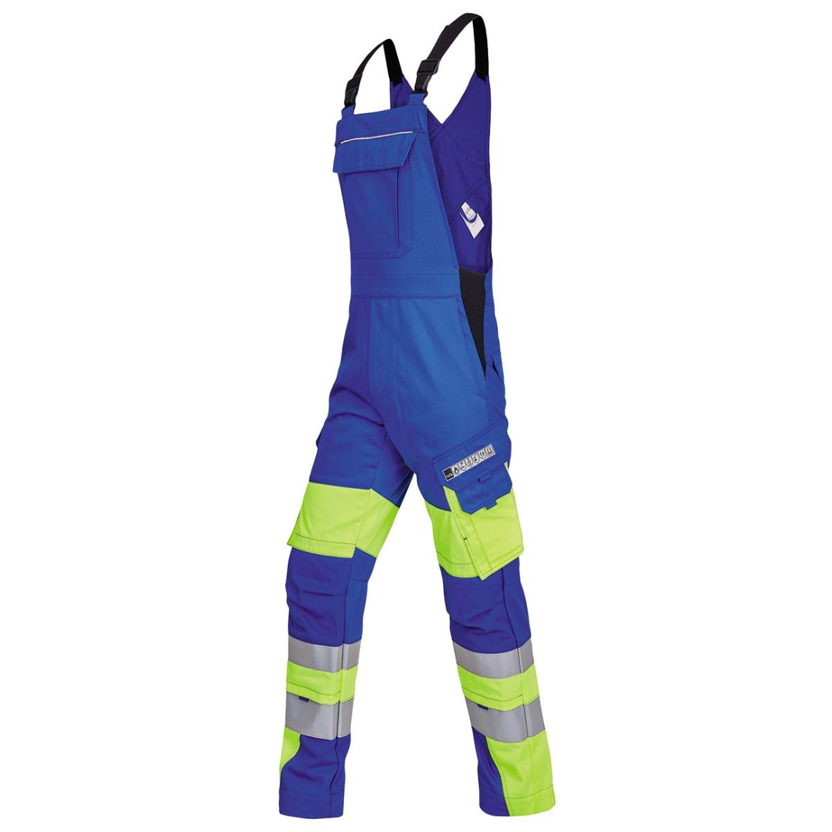 Multinorm-Latzhose VIS-LINE, kornblau / gelb, Konfektionsgröße DE: 50