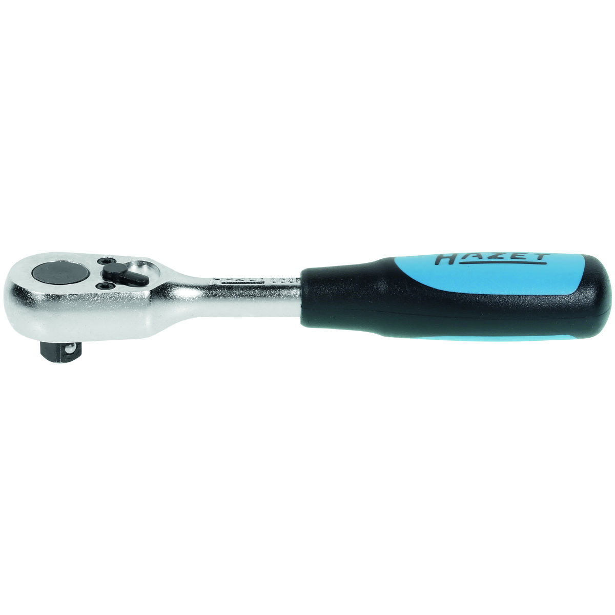 HAZET® Handknarre umschaltbar, mit 1/4 Zoll Vierkant, mit Kugelsicherung, 18° Arbeitswinkel, 115 mm lang, Kopf poliert