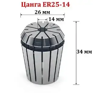 Цанга ER25-14мм