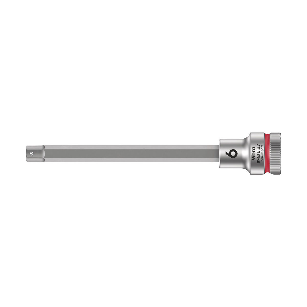 8740 B HF Zyklop Bitnuss mit 3/8″-Antrieb, mit Haltefunktion für Innensechskantschrauben, 6 x 107 mm