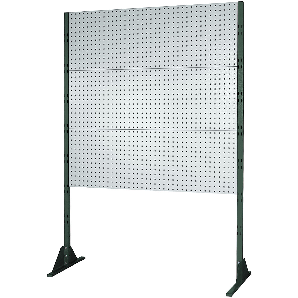 Trennwand (2 Standsäulen und 3 Lochwände) einseitig, Breite: 1000mm