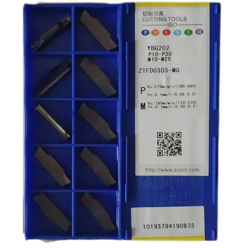 ZCC-CT ZTFD0303-MG YBG202 пластина для відрізки і точіння канавок