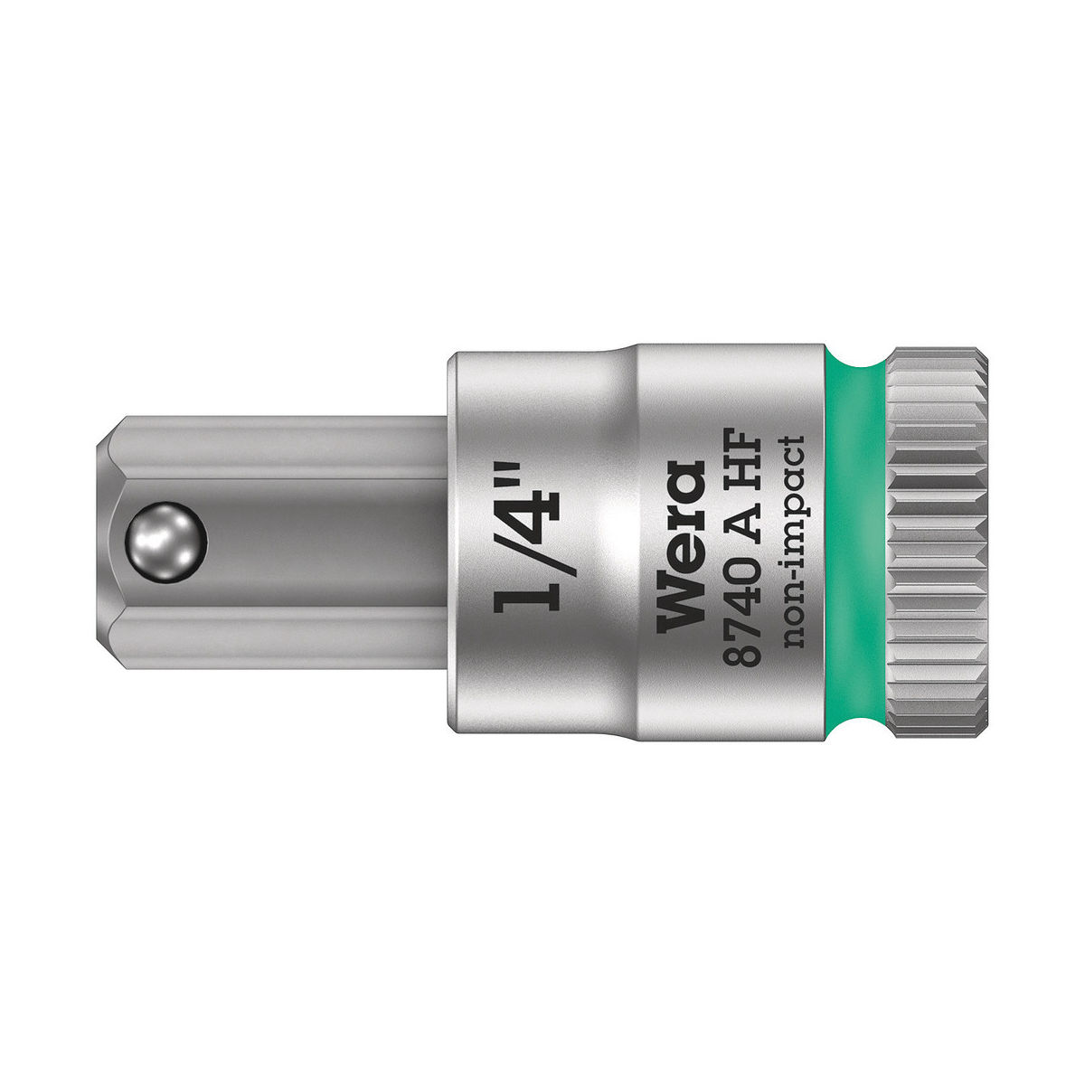 8740 A HF Zyklop Bitnuss mit 1/4″-Antrieb, mit Haltefunktion für Innensechskantschrauben, 1/4″ x 28 mm