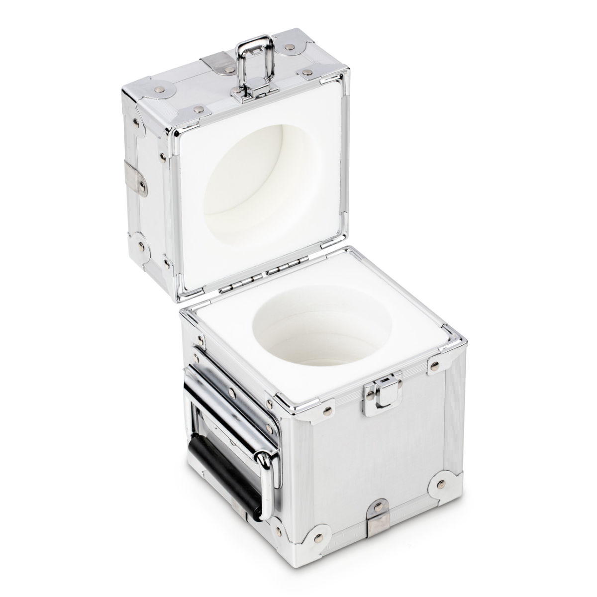 Aluminium-Gewichtsetui 317-130-600, für Nennwerte 5 kg, für Klassen E1 - M2, für Bauform Knopf/Kompakt