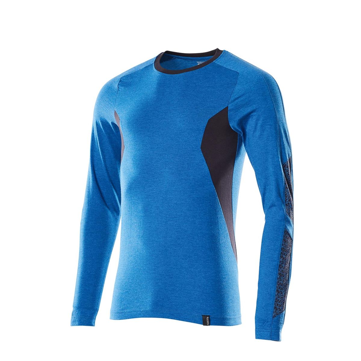 Longsleeve ACCELERATE, azurblau / schwarzblau, Unisex-Größe: S
