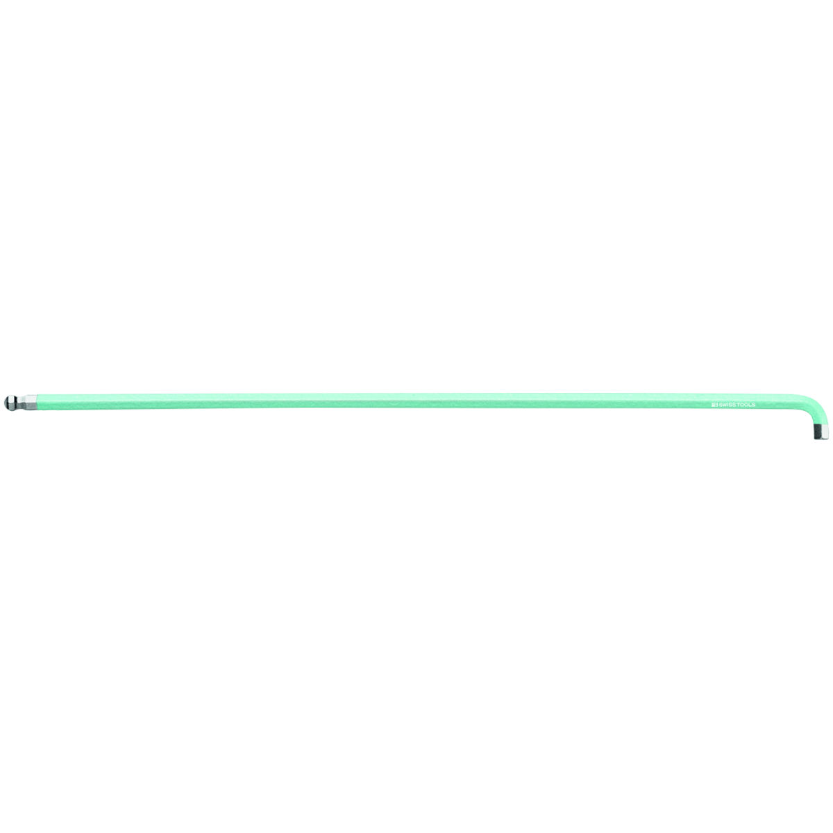 6-kant-Winkelschraubendreher 90°– 100° lang, mit Kugelkopf und kurzem Schenkel pulverbeschichtet, Sechskant: 1,5mm