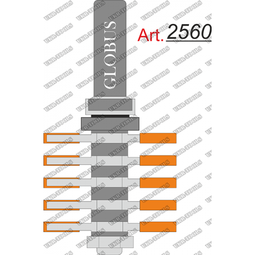 Фреза ГЛОБУС 2560 кромочная микрошиповая Z3 D48 h40 d12