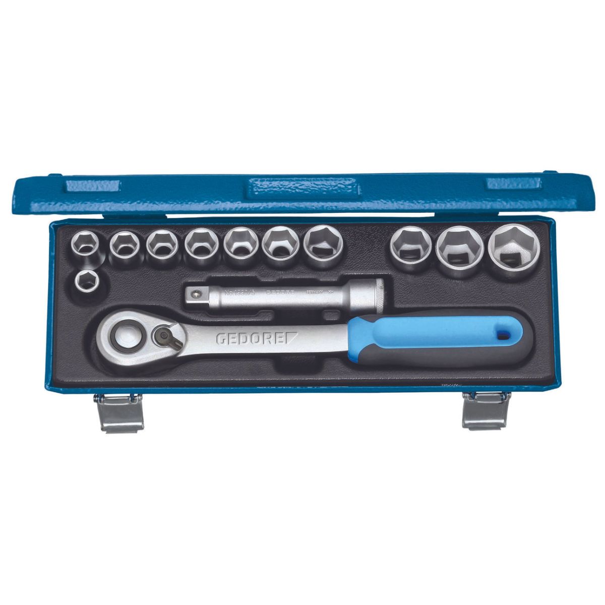 Steckschlüssel-Satz 1/2″, 13-teilig, 6-kant, 10-24 mm