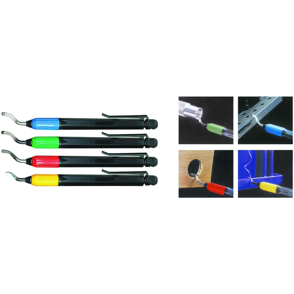 Universal-Entgrater-Set (4 Halter mit je 1 Klinge)