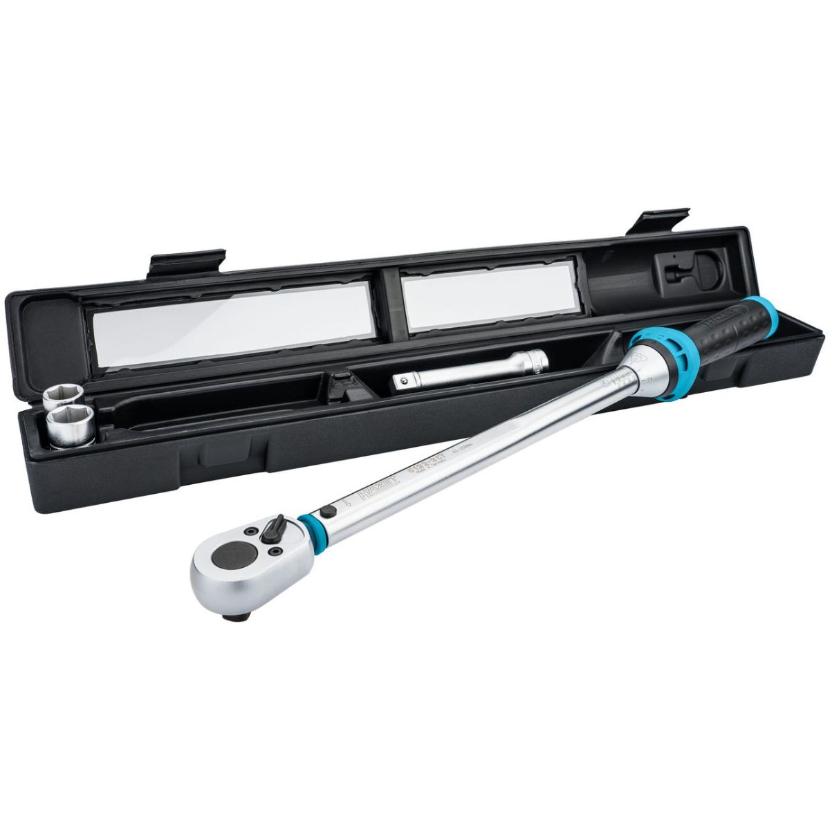 Drehmomentwerkzeug Satz ∙ Drehmomentbereich min-max: 40 – 200 Nm ∙ Genauigkeit: 3% ∙ 1/2 Zoll (12,5 mm) Vierkant massiv ∙ 4-teilig ∙ 17 ∙ 19