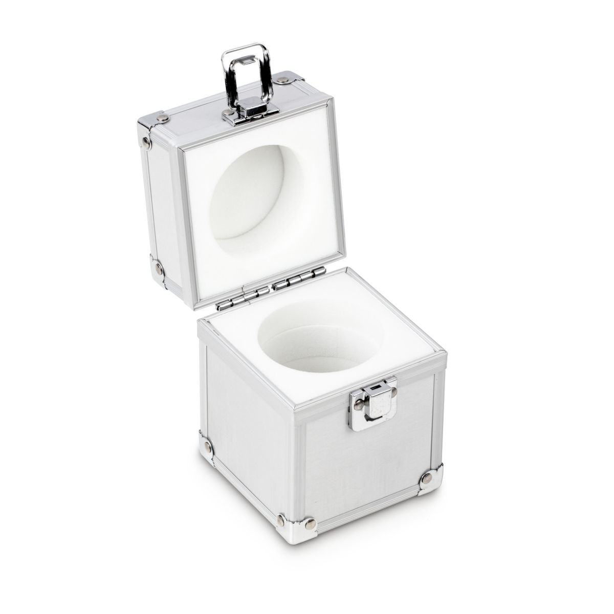 Aluminium-Gewichtsetui 317-120-600, für Nennwerte 2 kg, für Klassen E1 - M2, für Bauform Knopf/Kompakt