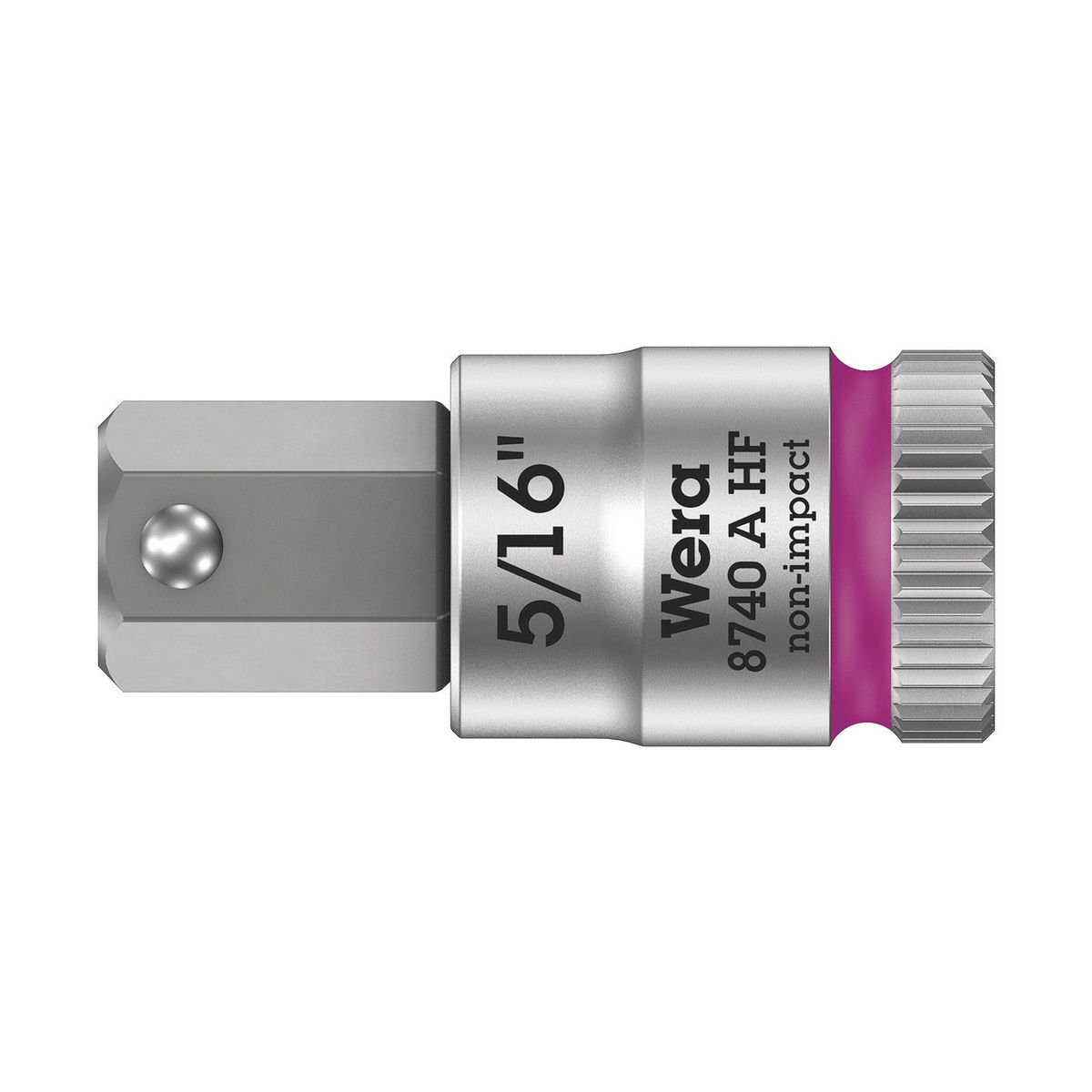 8740 A HF Zyklop Bitnuss mit 1/4″-Antrieb, mit Haltefunktion für Innensechskantschrauben, 5/16″ x 28 mm