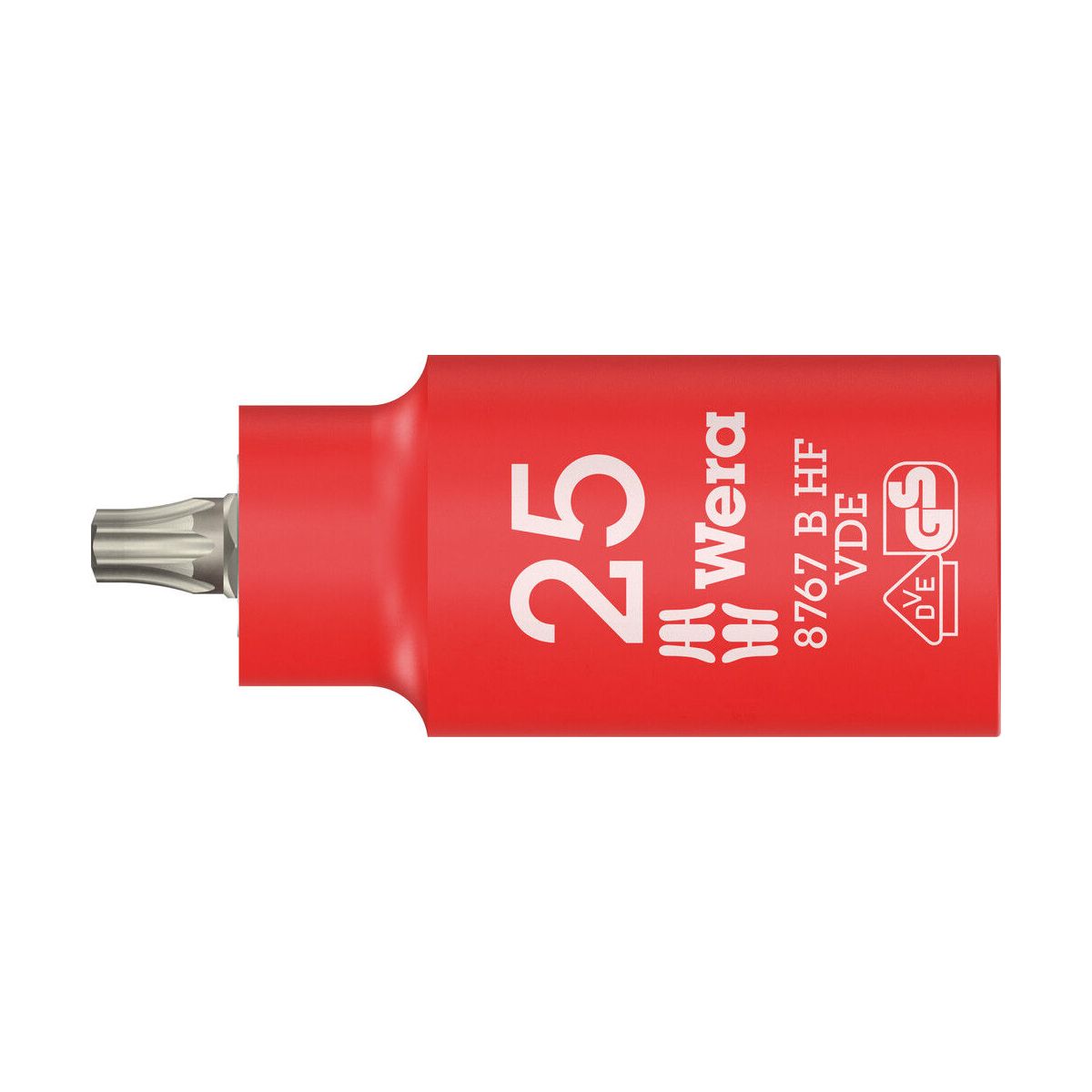 8767 B VDE HF TORX® Zyklop Bitnuss, isoliert, mit 3/8″-Antrieb, mit Haltefunktion, TX 25 x 55 mm