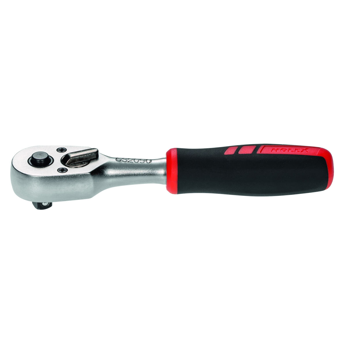 HOLEX Handknarre umschaltbar, mit 1/4 Zoll Vierkant, 36 Zähne, mit Auswerfer, Länge 125 mm