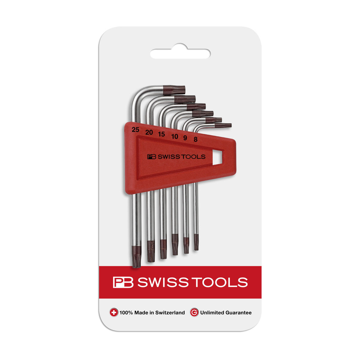 Winkelschraubendreher für Torx®-Schrauben, Set in praktischem Halter, in Skin-Verpackung