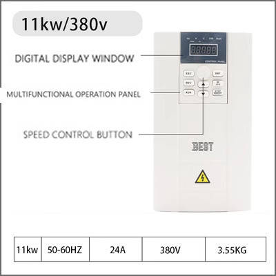 Інвертор, частотник BEST 11 KW 380V, 24 А для шпинделя ЧПУ
