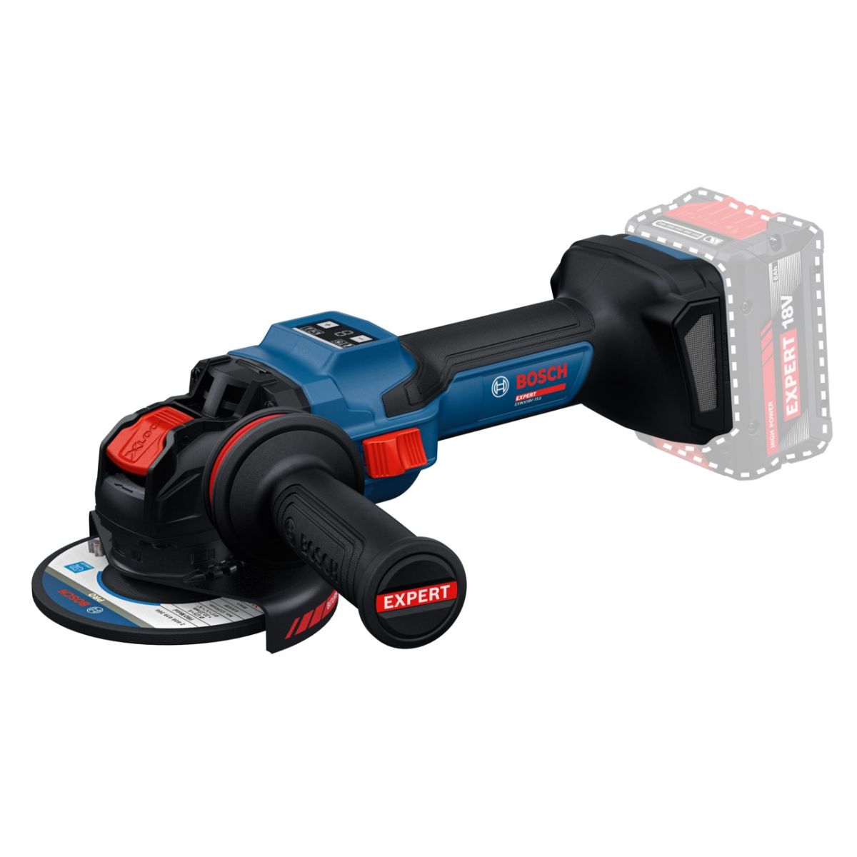 BOSCH Akku-Winkelschleifer 18V, für 125 mm Scheiben ⌀, X-LOCK System