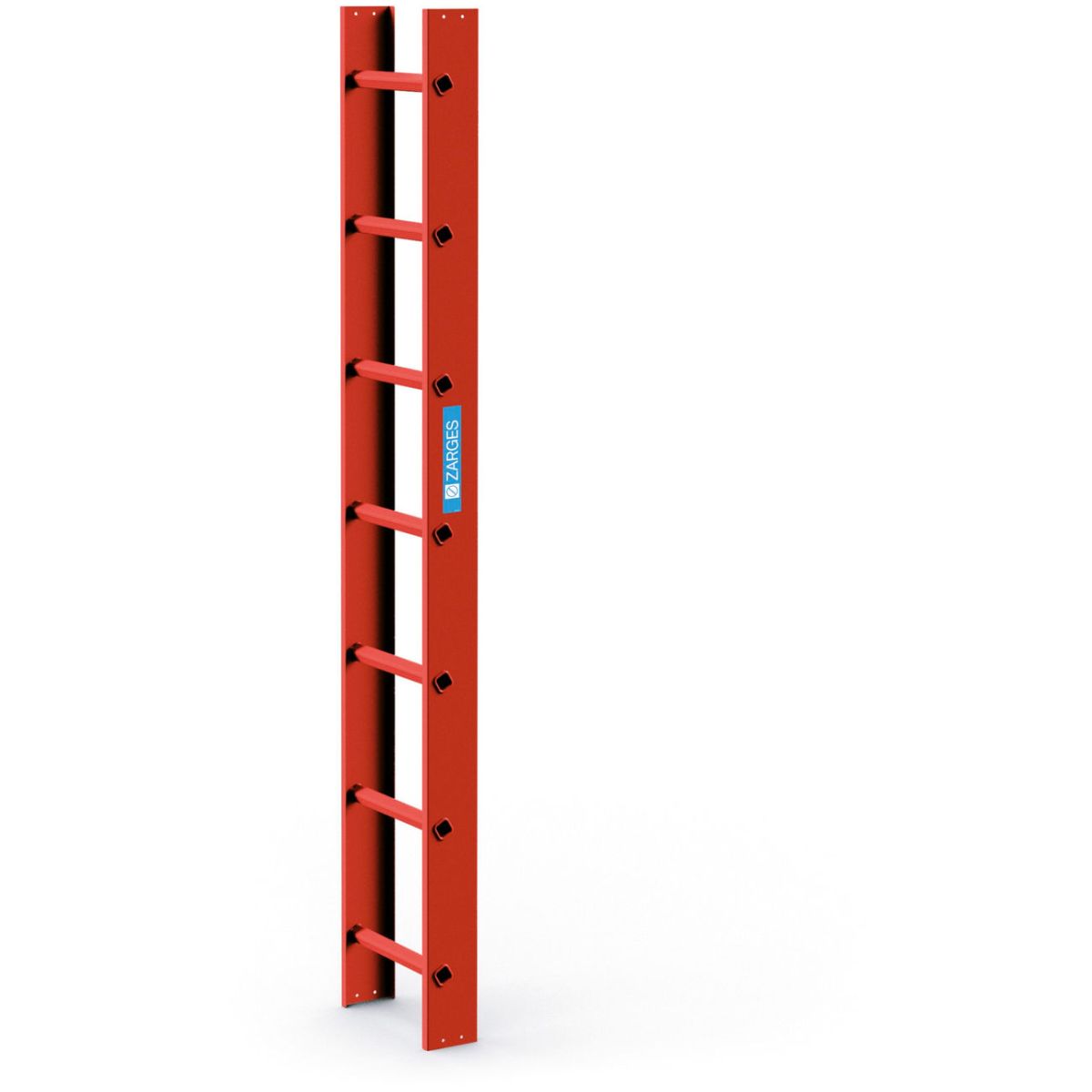 Dachleiter 2,0m Rot beschichtet