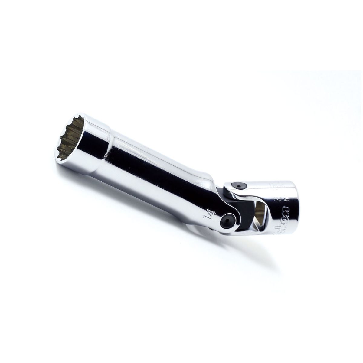 3/8″ Gelenk-Zündkerzenschlüssel mit Magnet, 12-kant 14 mm