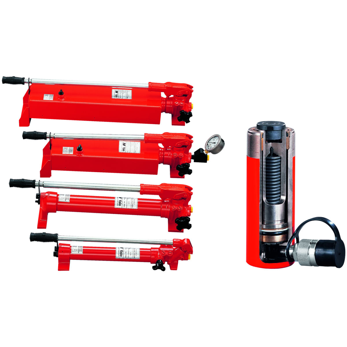 Hydraulik-Handpumpe HPS, Anzahl Stufen / Tankvolumen: 1/0,7l