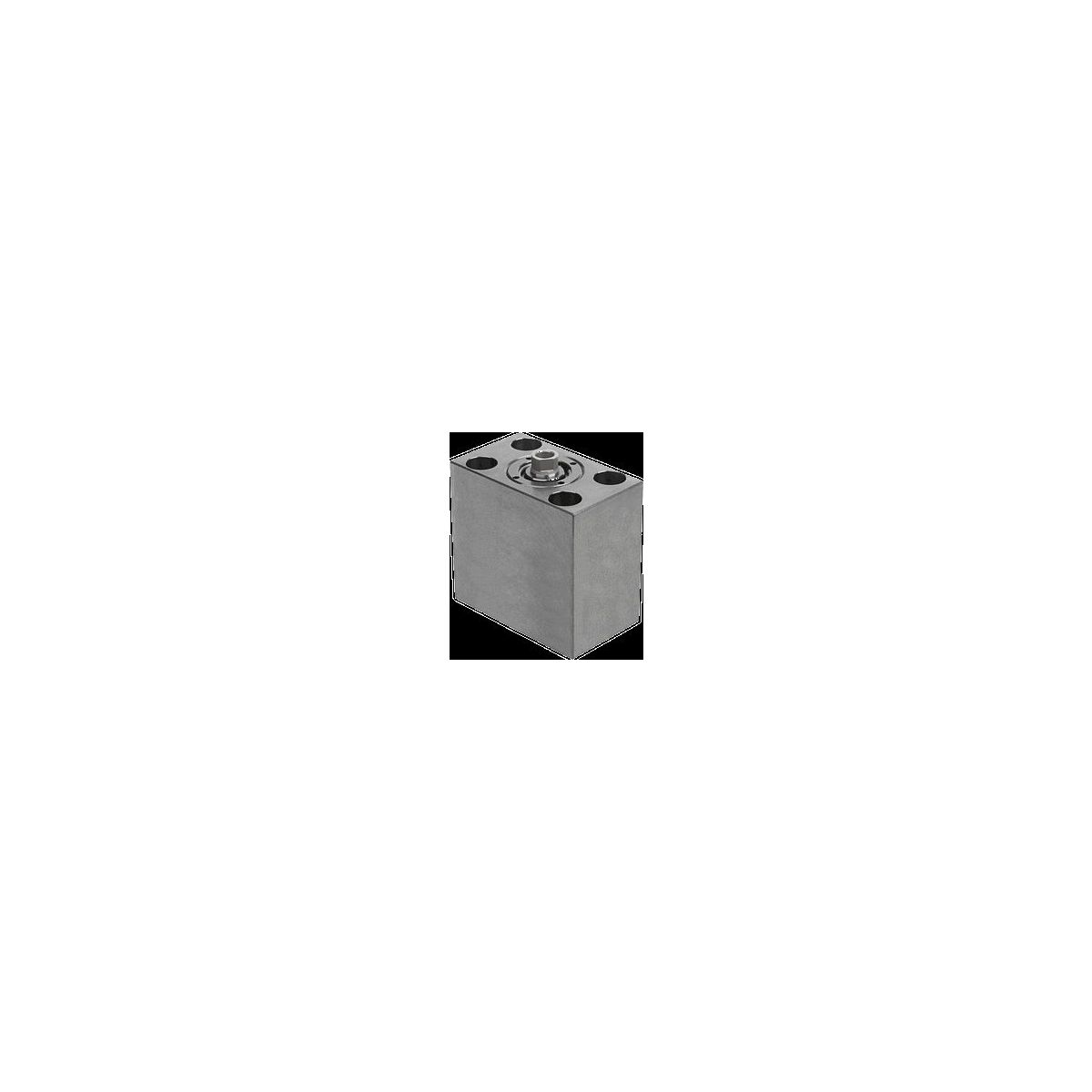 Blockzylinder, Form B, hydraulisch, brüniert, doppelt wirkend, Stahl