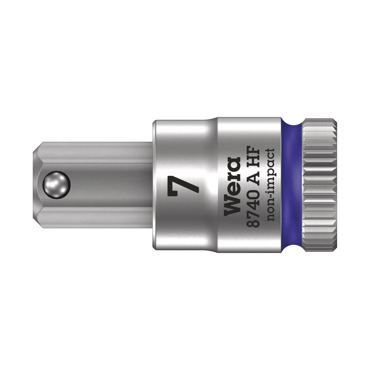 8740 A HF Zyklop Bitnuss mit 1/4″-Antrieb, mit Haltefunktion für Innensechskantschrauben, 7 x 28 mm
