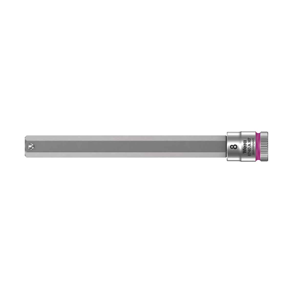 8740 A HF Zyklop Bitnuss mit 1/4″-Antrieb, mit Haltefunktion für Innensechskantschrauben, 8 x 100 mm